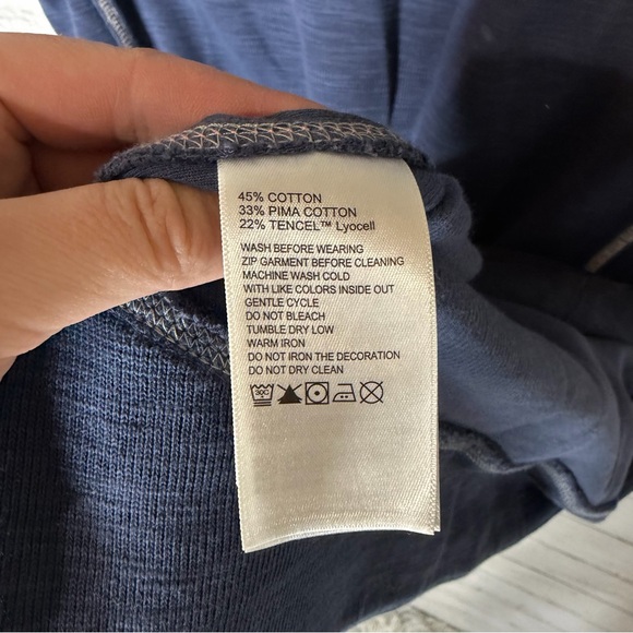 Tommy Bahama Tobago Bay 1/2 Zip Short Sleeve Dress Blue Size Medium - Picture 7 of 8